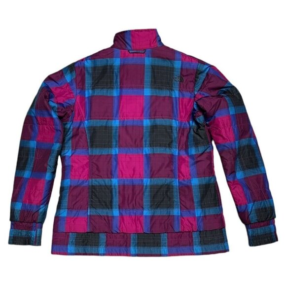 The North Face REVERSIBLE Plaid Insulated Windbreaker Spring Fall Light Jacket M - Picture 9 of 10